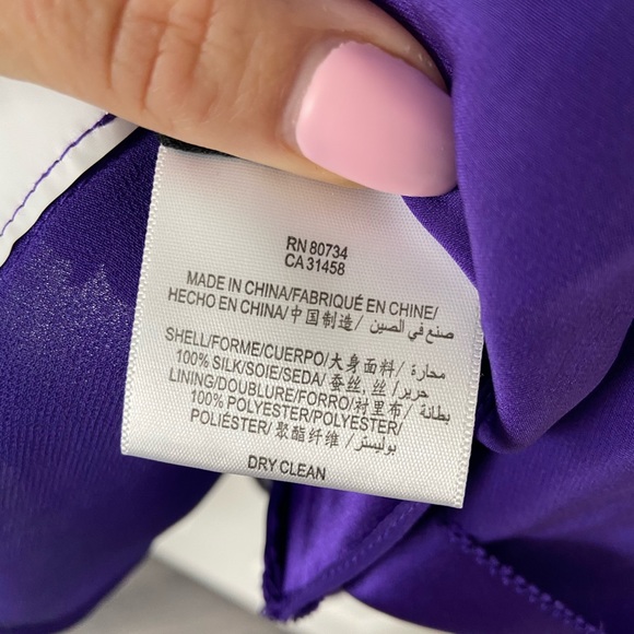 BCBG open back silk top - Picture 3 of 4